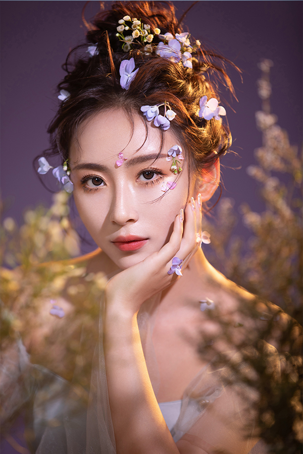 幻紫庄园 创意鲜花抽丝造型