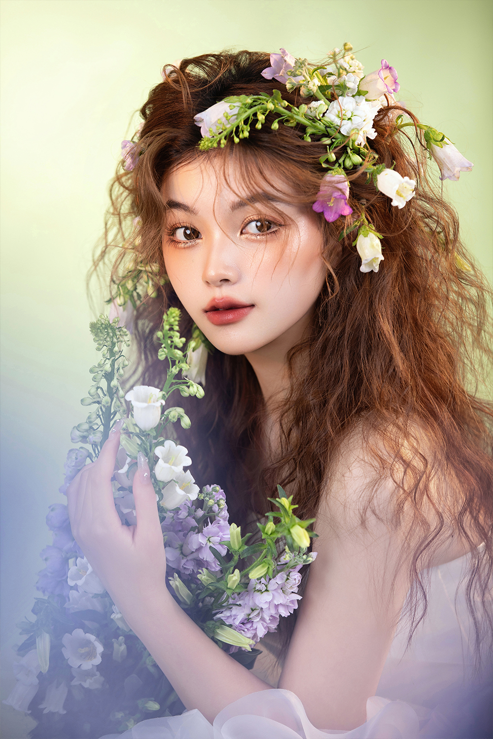三款慵懒氛围感羊毛卷造型&鲜花披发造型